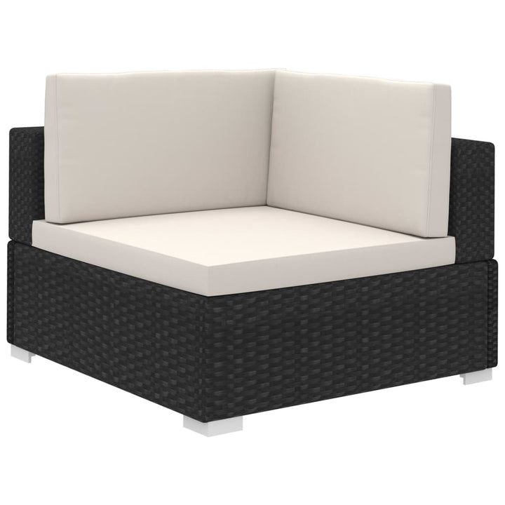 Set Mobilier De Grădină Cu Perne, 8 Piese, , Poliratan