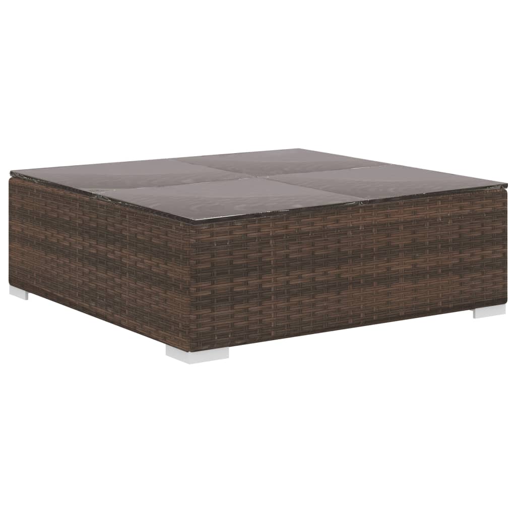 Set Mobilier De Grădină Cu Perne, 8 Piese, , Poliratan