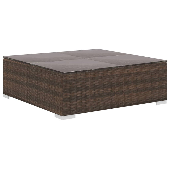 Set Mobilier De Grădină Cu Perne, 8 Piese, , Poliratan