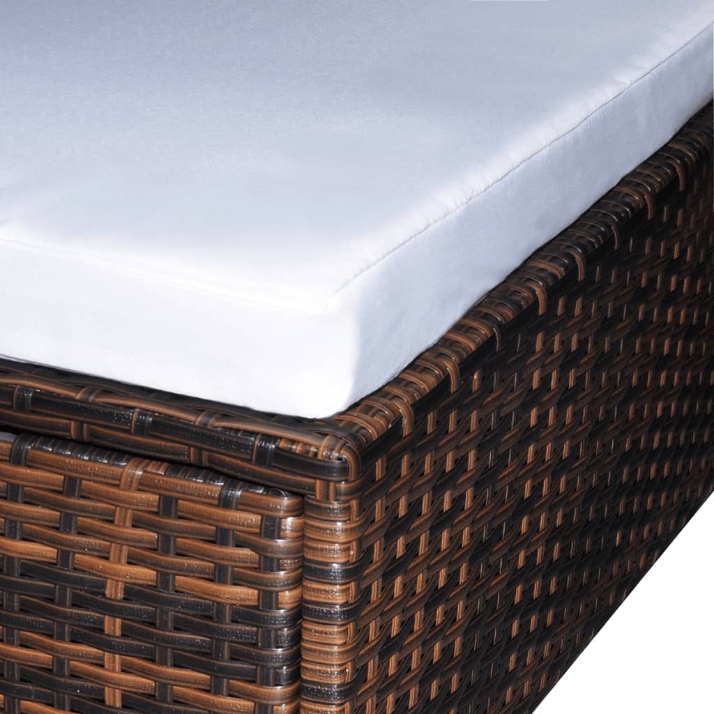 Set Mobilier De Grădină Cu Perne, 6 Piese, , Poliratan