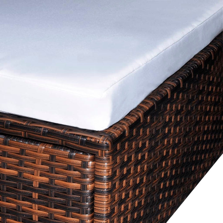 Set Mobilier De Grădină Cu Perne, 6 Piese, , Poliratan