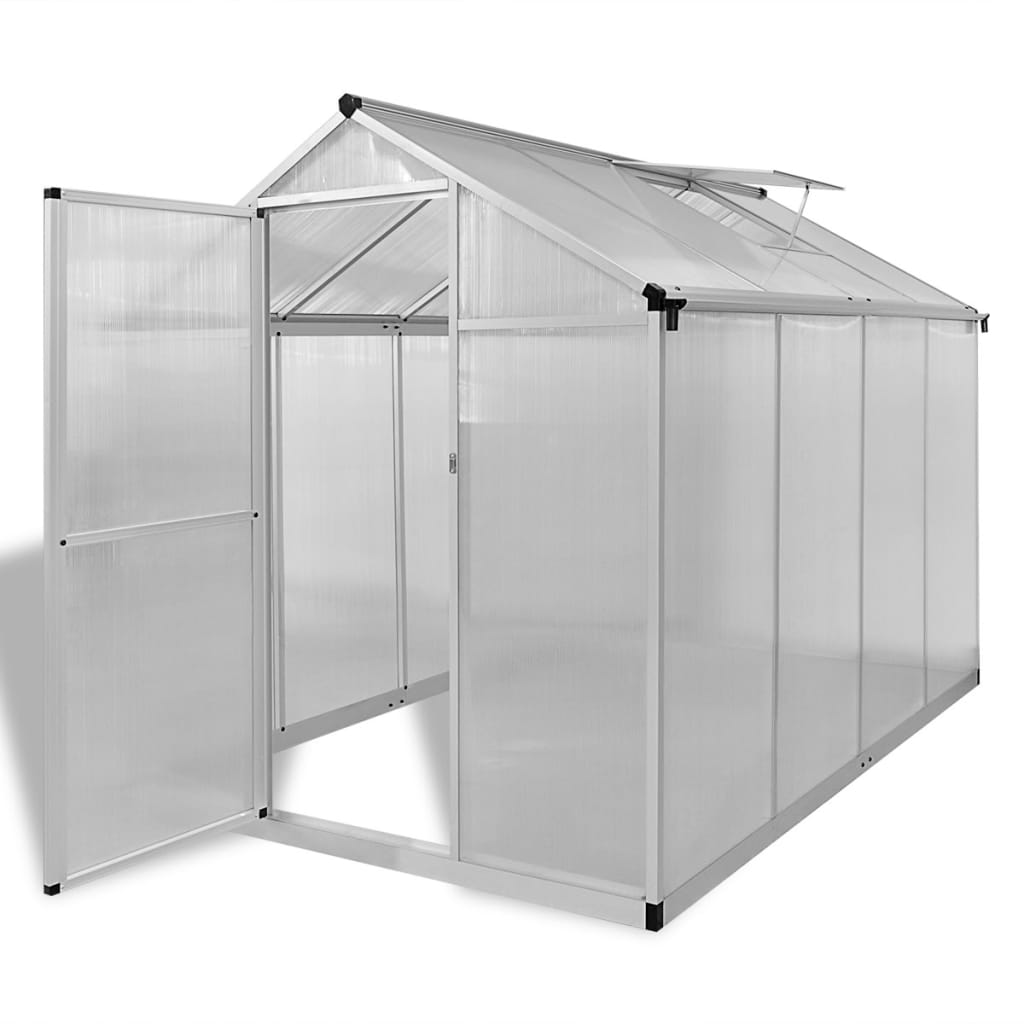 Seră Din Aluminiu Ranforsat Cu Cadru La Bază, 6,05 M²