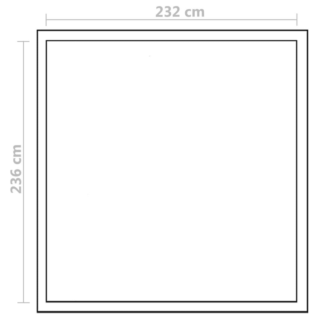 Seră Din Aluminiu Ranforsat Cu Cadru La Bază, 6,05 M²