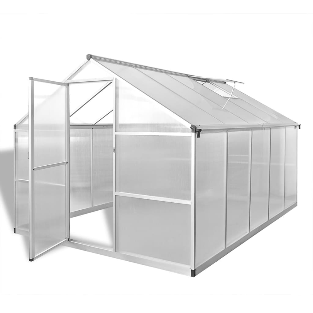 Seră Din Aluminiu Ranforsat Cu Cadru La Bază, 6,05 M²