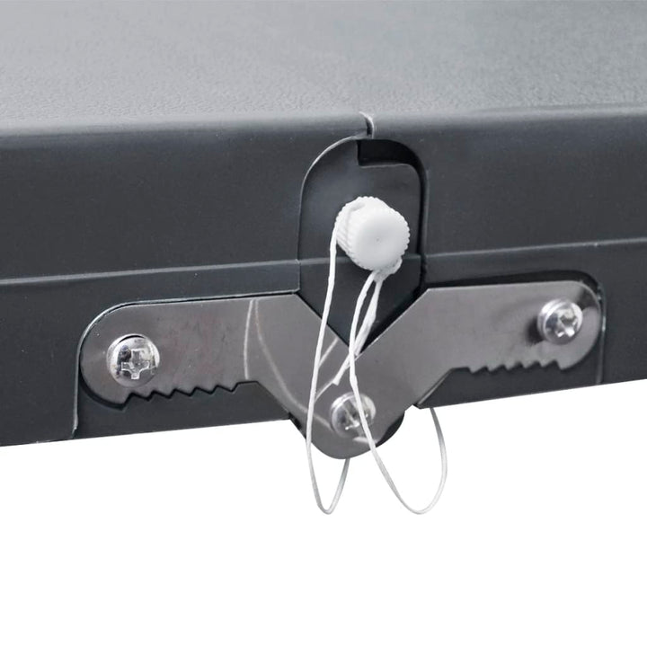 Set Pliabil Pentru Camping Cu Masă Și 4 Scaune Din Aluminiu Ușor, Gri