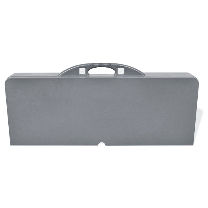 Set Pliabil Pentru Camping Cu Masă Și 4 Scaune Din Aluminiu Ușor, Gri