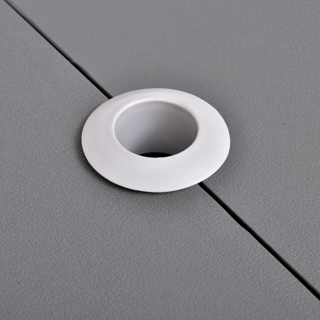 Set Pliabil Pentru Camping Cu Masă Și 4 Scaune Din Aluminiu Ușor, Gri