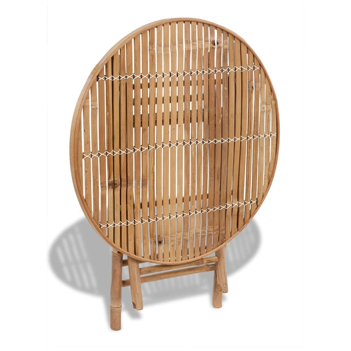 Set Mobilier De Exterior Pliabil, 5 Piese, Bambus