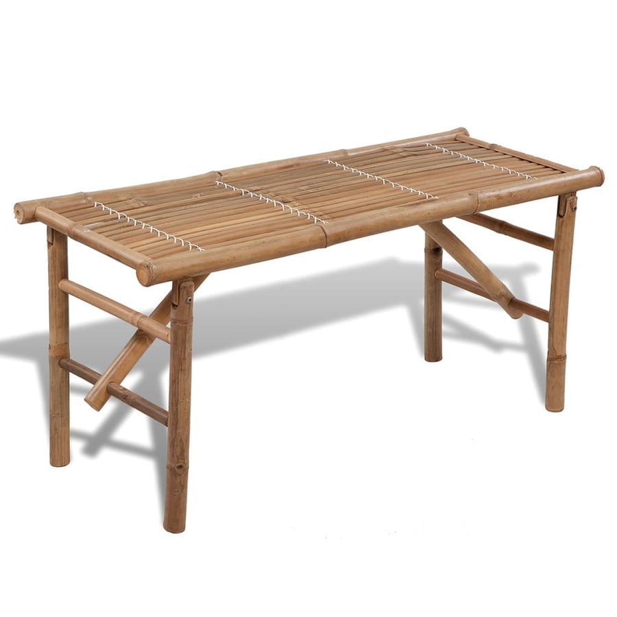Bancă De Grădină Pliabilă, 118 Cm, Bambus