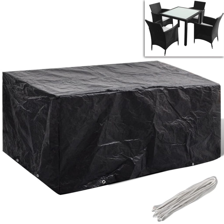 Huse Mobilier Grădină, 2 Buc, 12 Ocheți, 325X205X90 Cm