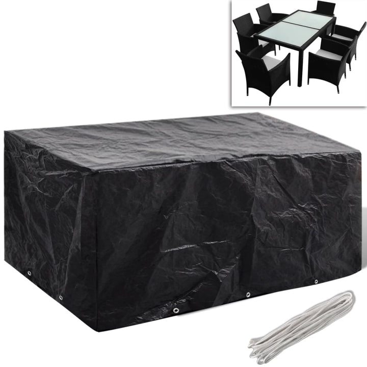 Huse Mobilier Grădină, 2 Buc, 12 Ocheți, 325X205X90 Cm