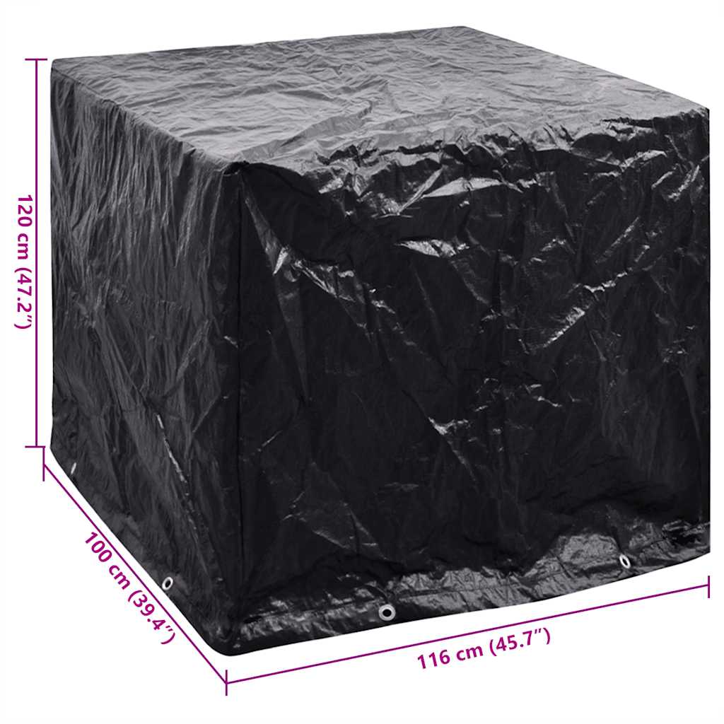 Husă Pentru Container Ibc Cu 8 Ocheți, 116X100X120 Cm