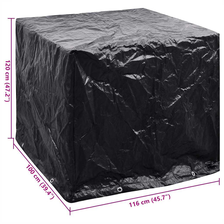 Husă Pentru Container Ibc Cu 8 Ocheți, 116X100X120 Cm