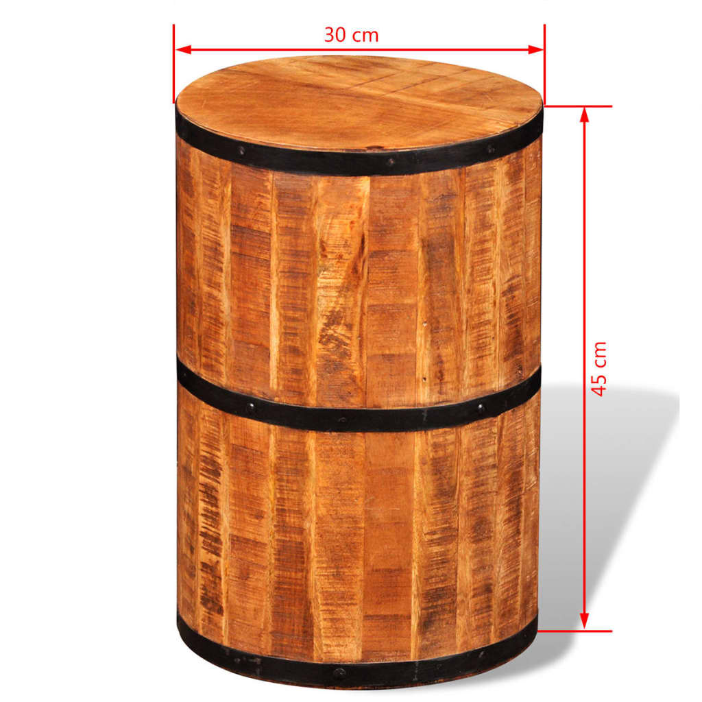 Scaun De Bar Din Lemn De Mango Nefinisat