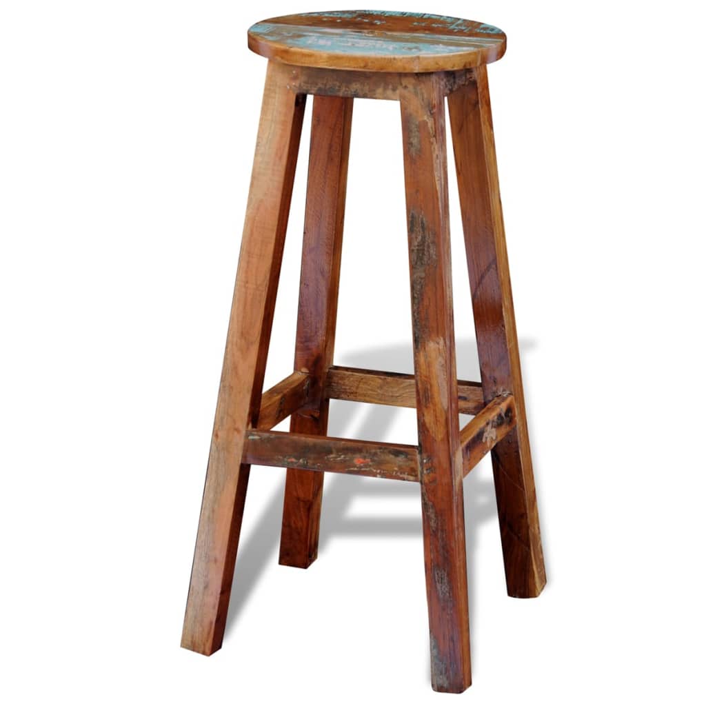 Scaun De Bar, Lemn Masiv Reciclat