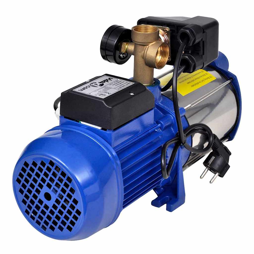 Pompă Cu Jet, Cu Manometru, Albastru, 1300 W, 5100 L/H