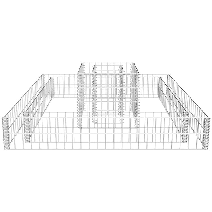 Jardinieră Gabion, 120 X 120 X 20 Cm, Oțel Galvanizat