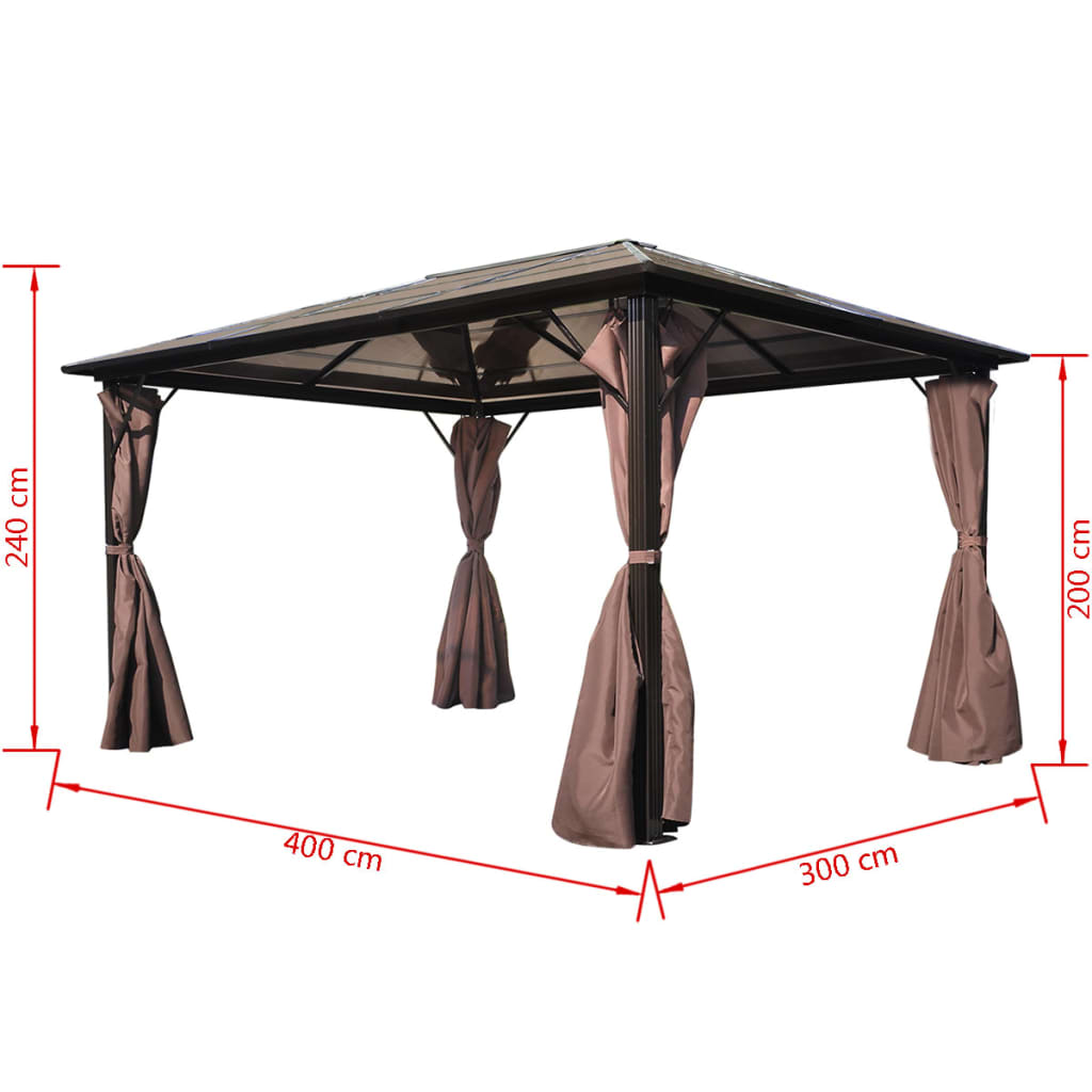 Pavilion Cu Perdea, , Aluminiu,
