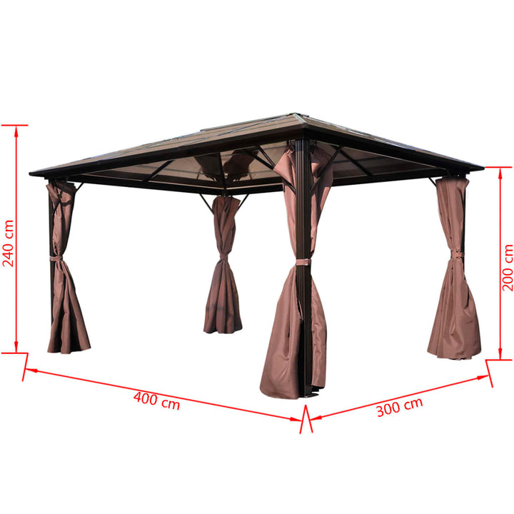 Pavilion Cu Perdea, , Aluminiu,