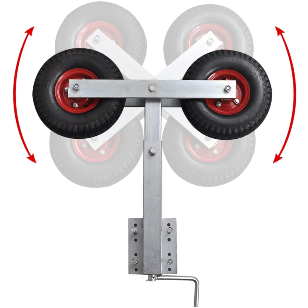 Set Suport Remorcă Pentru Barcă Cu Roți Duble 2 Buc. 59 - 84 Cm