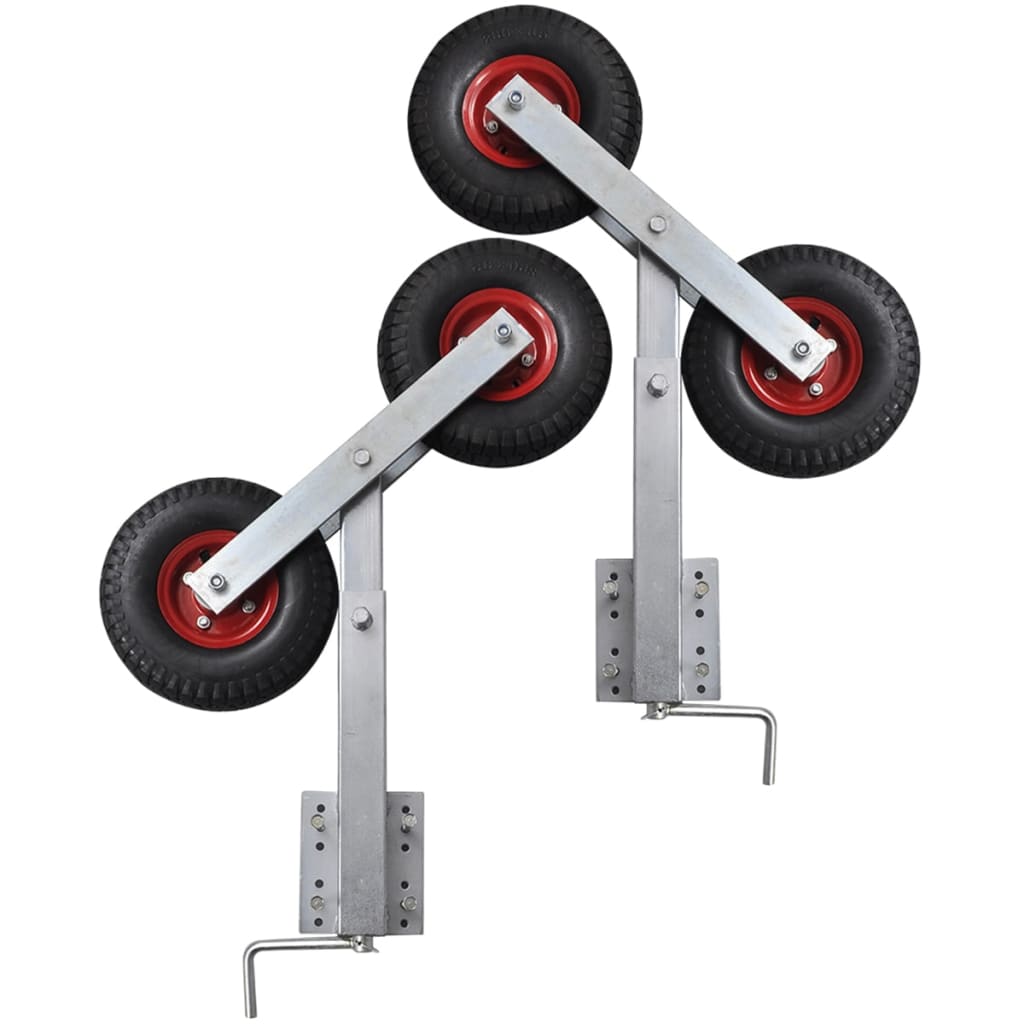 Set Suport Remorcă Pentru Barcă Cu Roți Duble 2 Buc. 59 - 84 Cm
