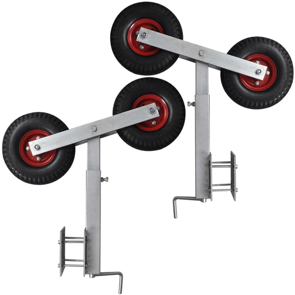 Set Suport Remorcă Pentru Barcă Cu Roți Duble 2 Buc. 59 - 84 Cm