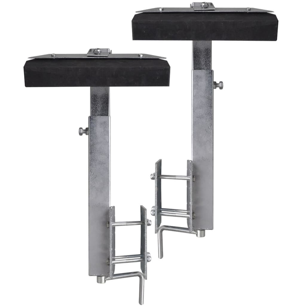 Set De 2 Suporturi Cu Bară Solidă Pentru Remorcă Barcă 63 - 88 Cm