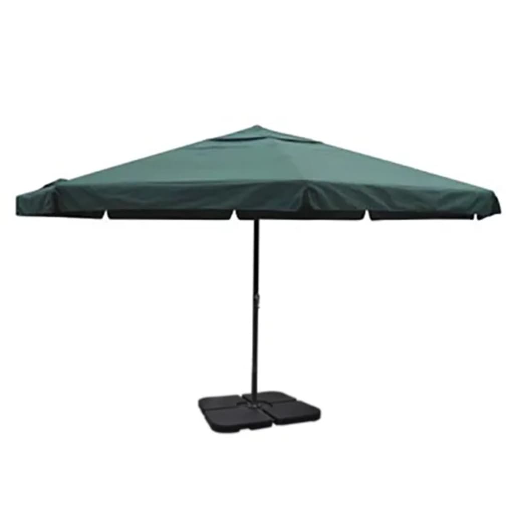 Umbrelă De Soare De Grădină Din Aluminiu, Bază Portabilă,