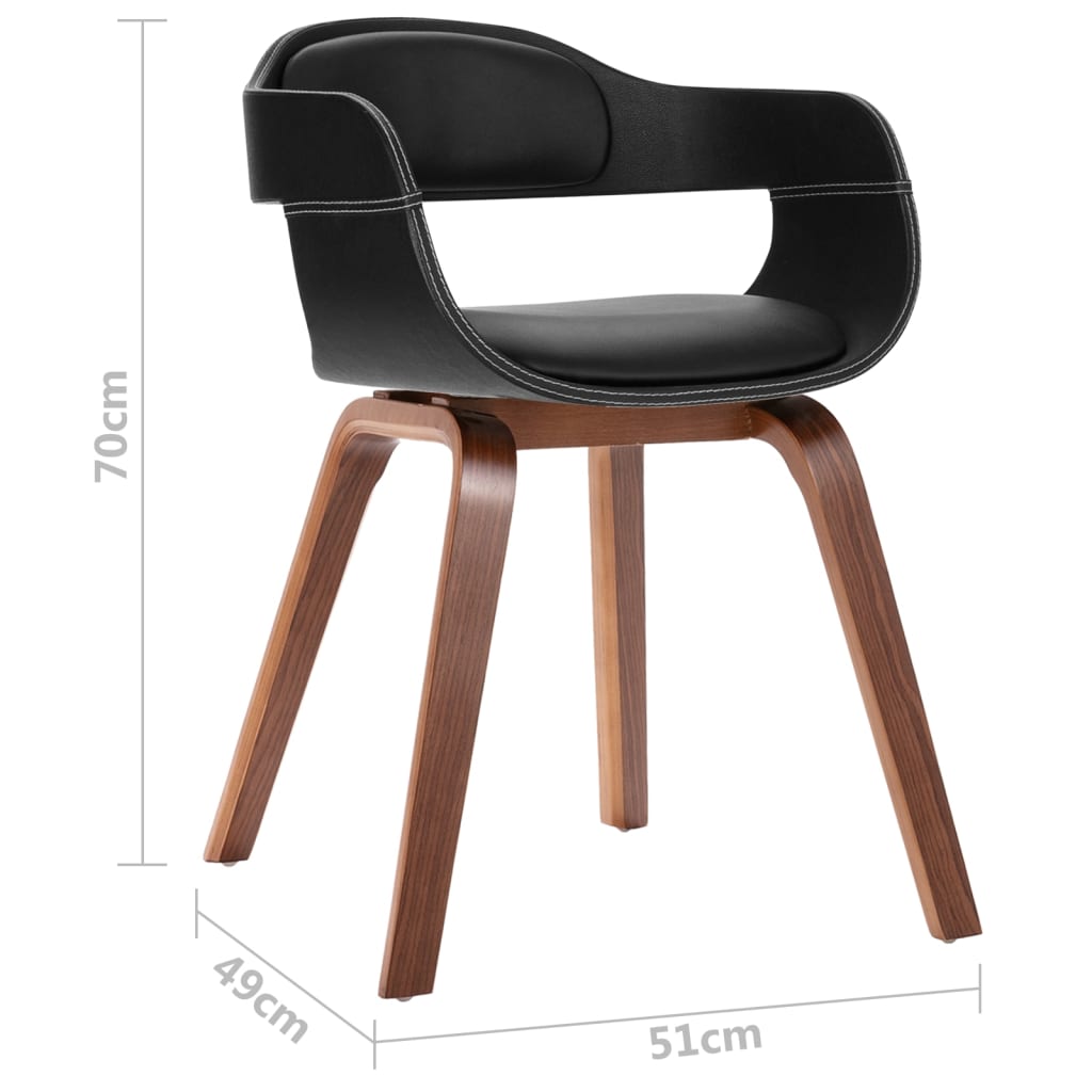 Scaun De Bucătărie, Lemn Curbat & Piele Ecologică