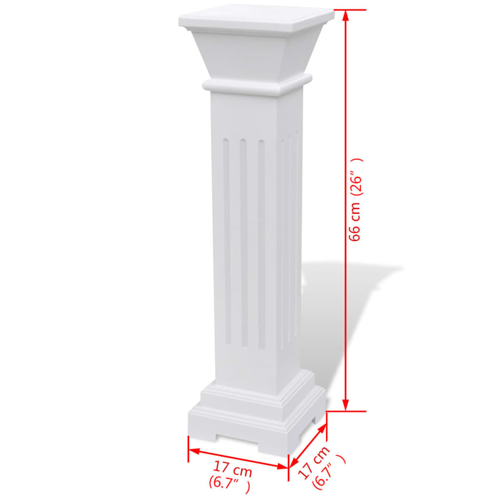 Suport Pentru Plante Tip Stâlp, Pătrat, Clasic, Mdf