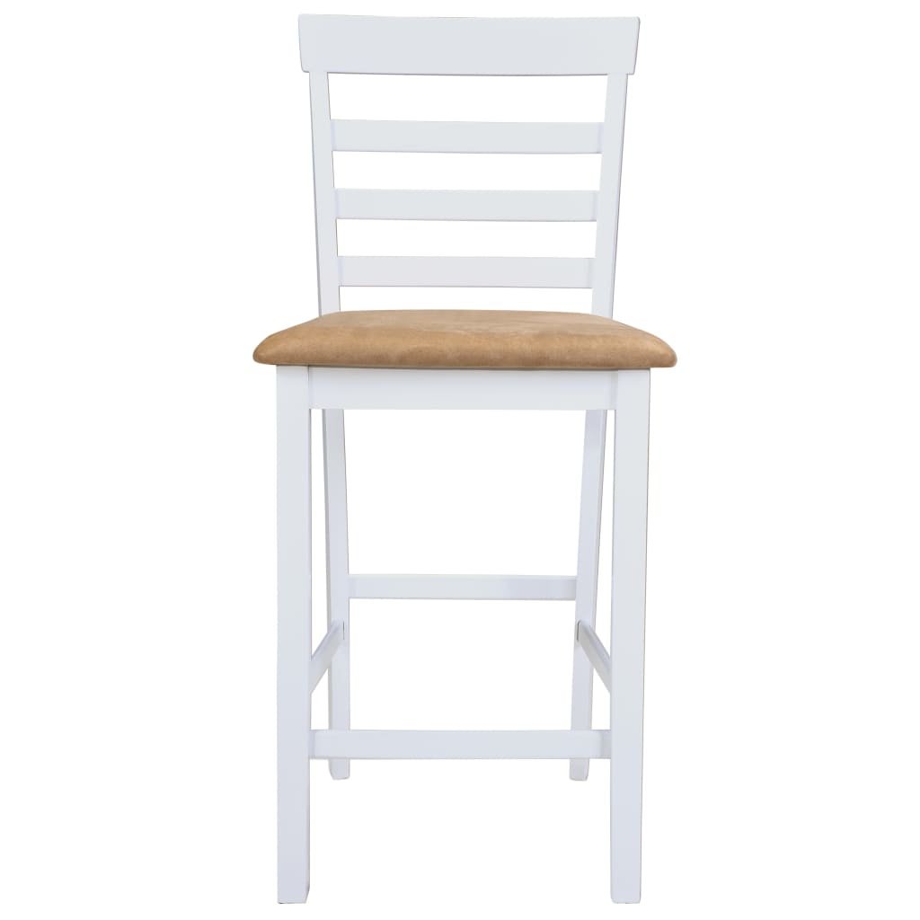 Set Mobilier De Bar Din Lemn, Masă Și 4 Scaune,