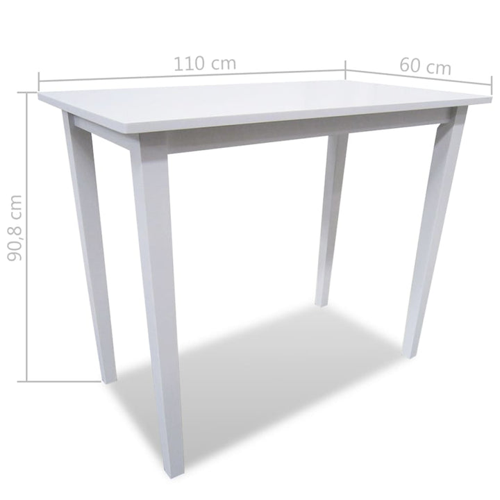 Set Mobilier De Bar Din Lemn, Masă Și 4 Scaune,