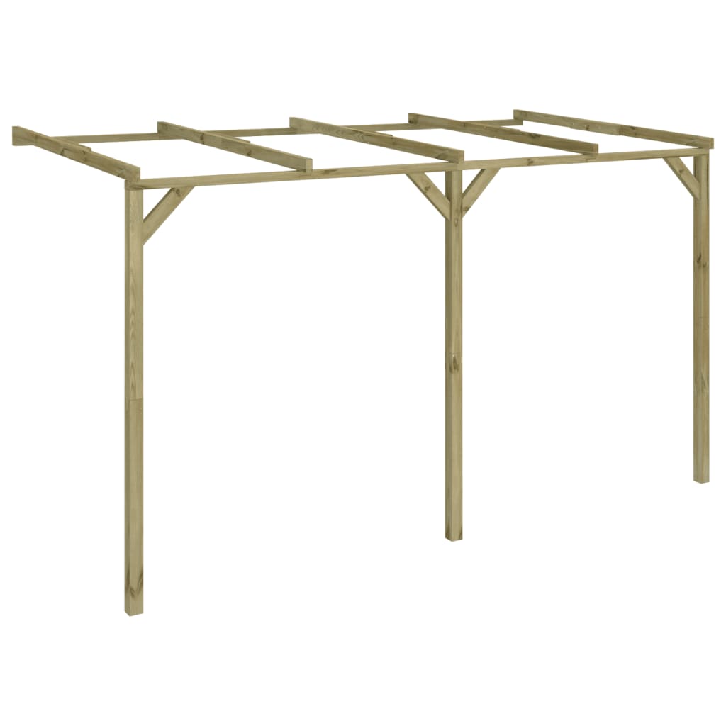 Pergolă De Perete, 2 X 4 X 2,2 M, Lemn