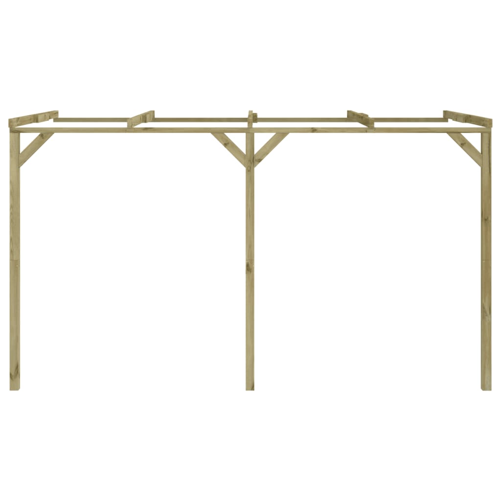 Pergolă De Perete, 2 X 4 X 2,2 M, Lemn