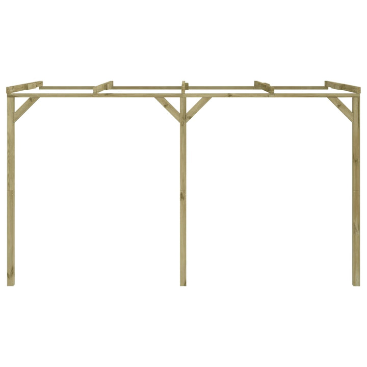 Pergolă De Perete, 2 X 4 X 2,2 M, Lemn