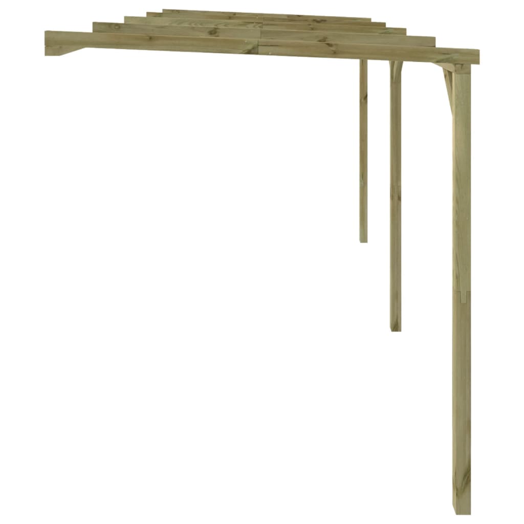 Pergolă De Perete, 2 X 4 X 2,2 M, Lemn