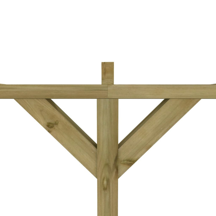 Pergolă De Perete, 2 X 4 X 2,2 M, Lemn