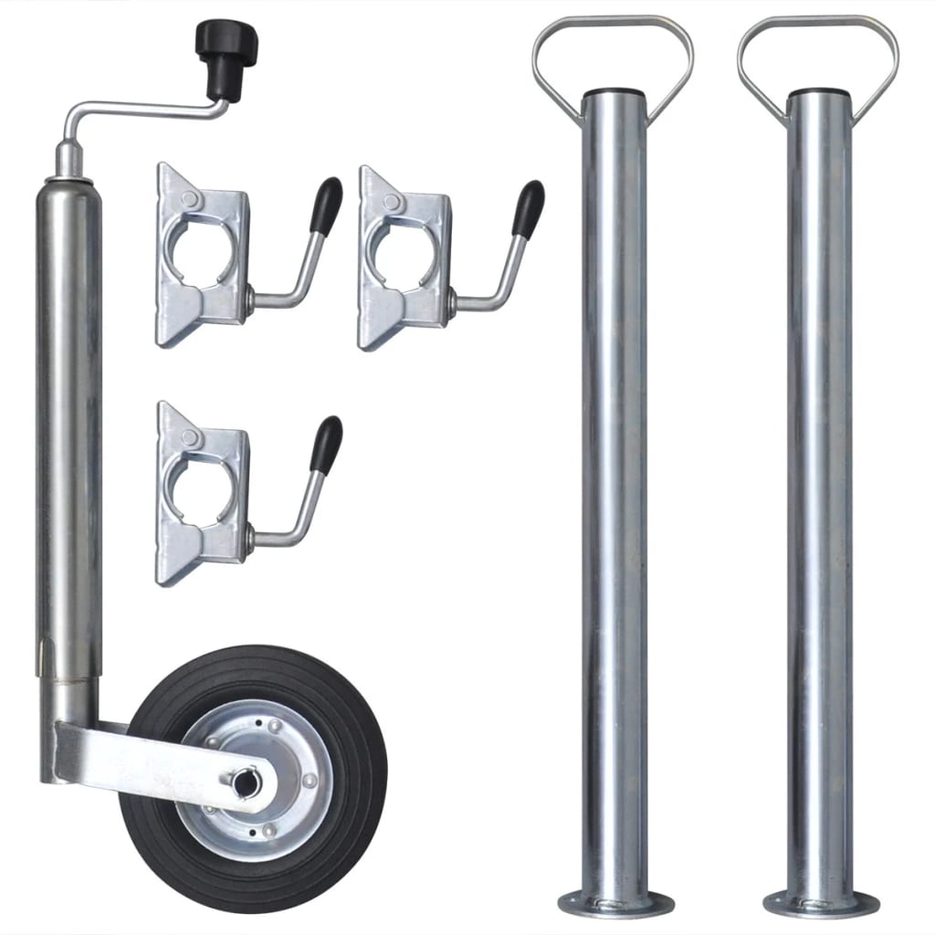 Roată De Manevră 48 Mm Cu 2 Țevi De Susținere Și 3 Cleme De Fixare