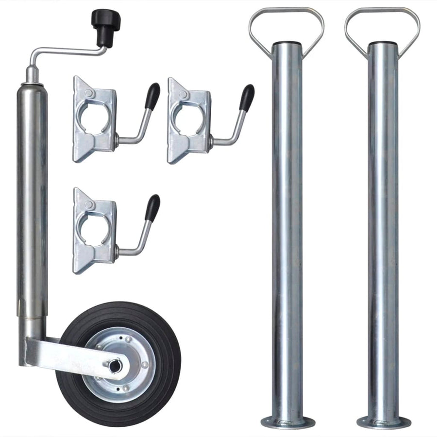 Roată De Manevră 48 Mm Cu 2 Țevi De Susținere Și 3 Cleme De Fixare