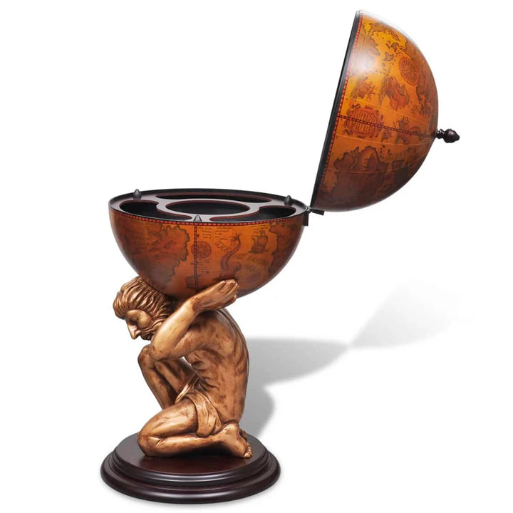 Bar Tip Glob, Suport Sticle De Vin Cu Aspect Atlas 42X42X85 Cm