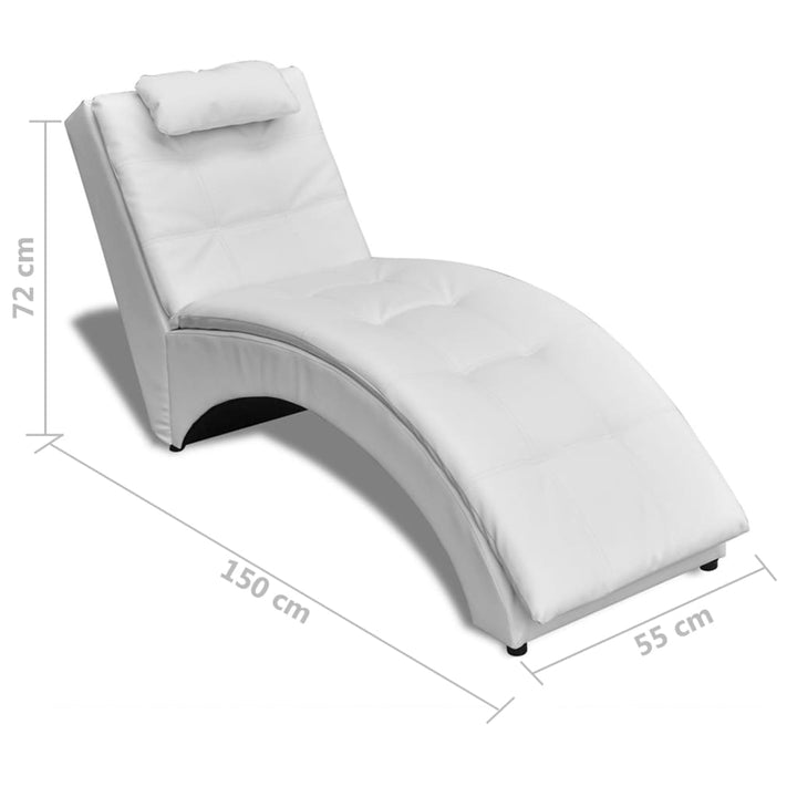 Șezlong Cu Pernă, , Piele Ecologică