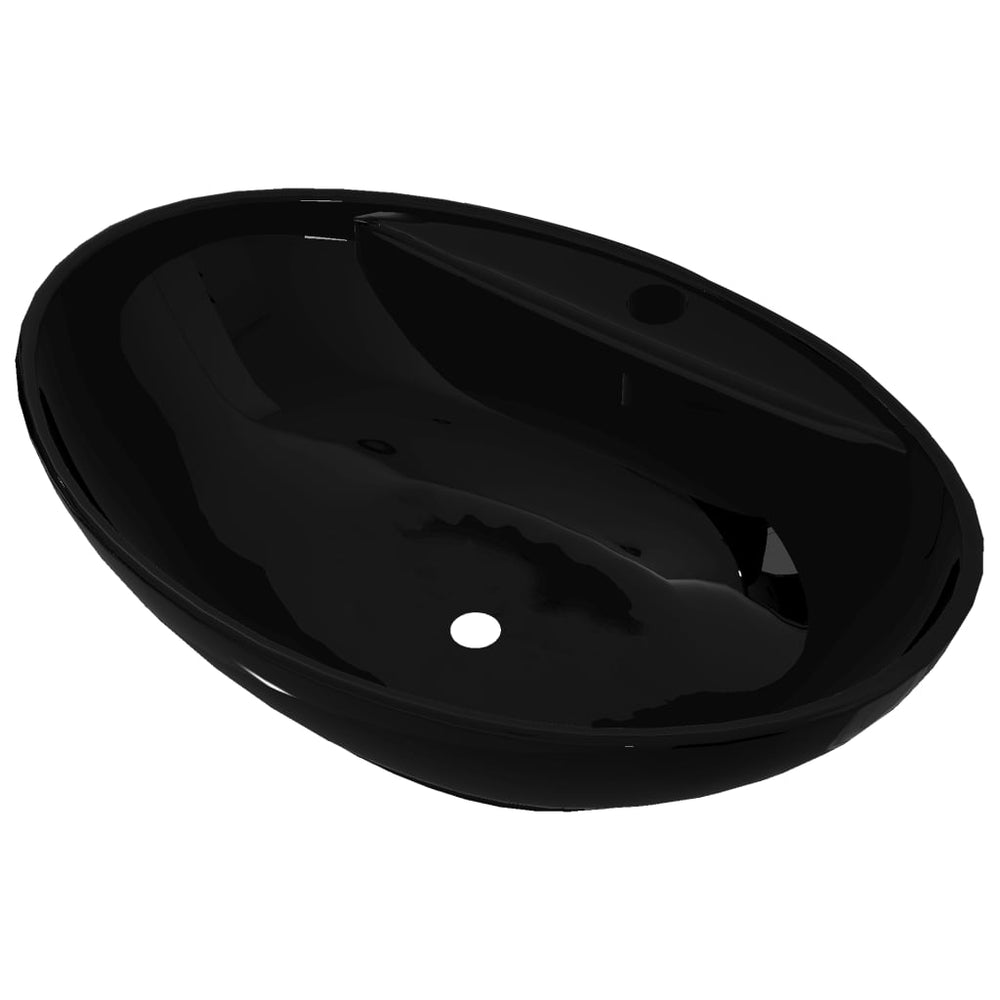 Chiuvetă Baie, Orificiu Robinet/Preaplin, , Ceramică, Oval