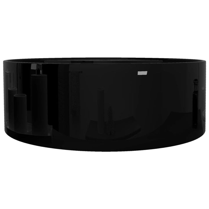 Bazin Chiuvetă Ceramică Baie Cu Gaură Robinet/Preaplin, Rotund,