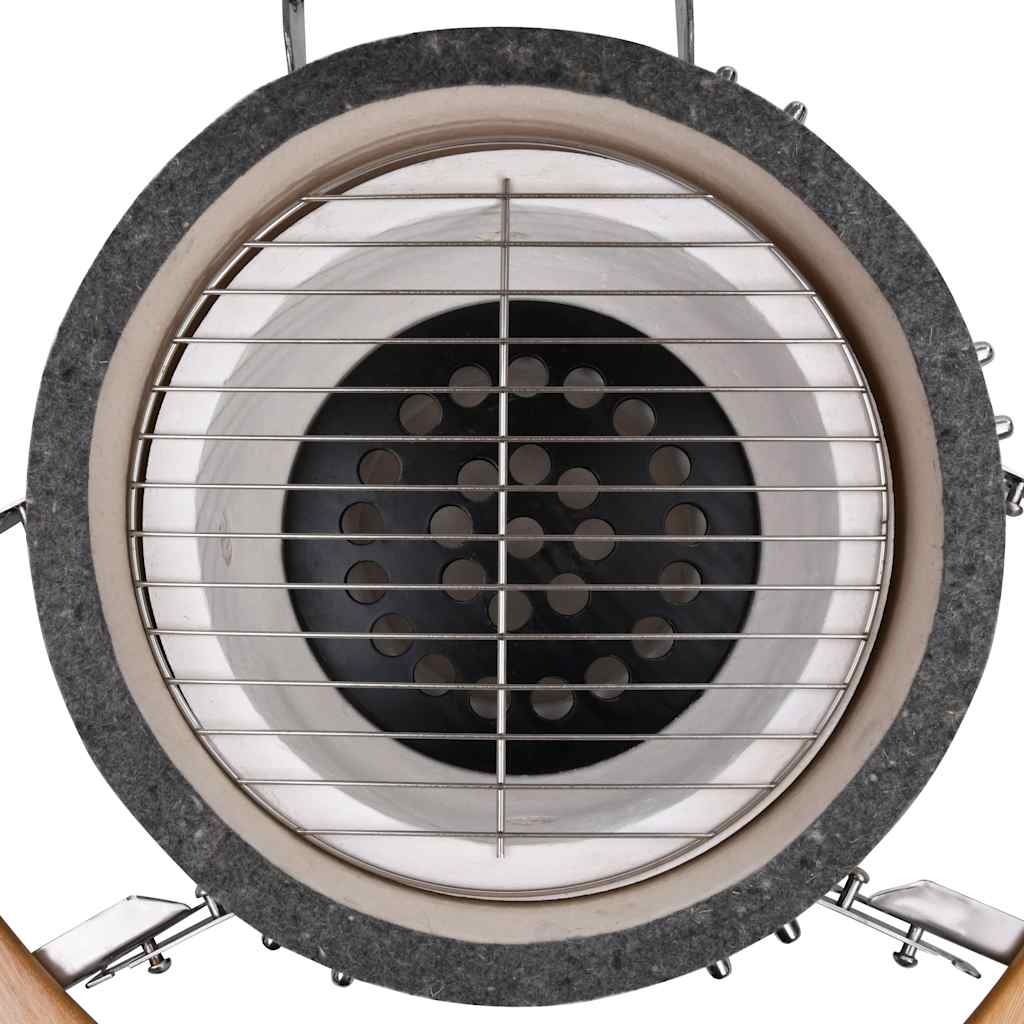 Grătar Kamado Cu Afumătoare Din Ceramică 81 Cm