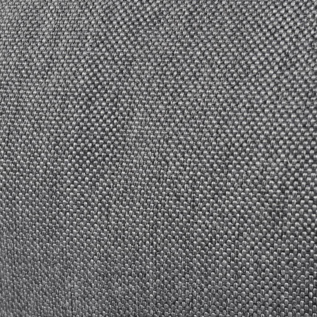 Șezlong De Podea Pliabil, Gri, Material Textil