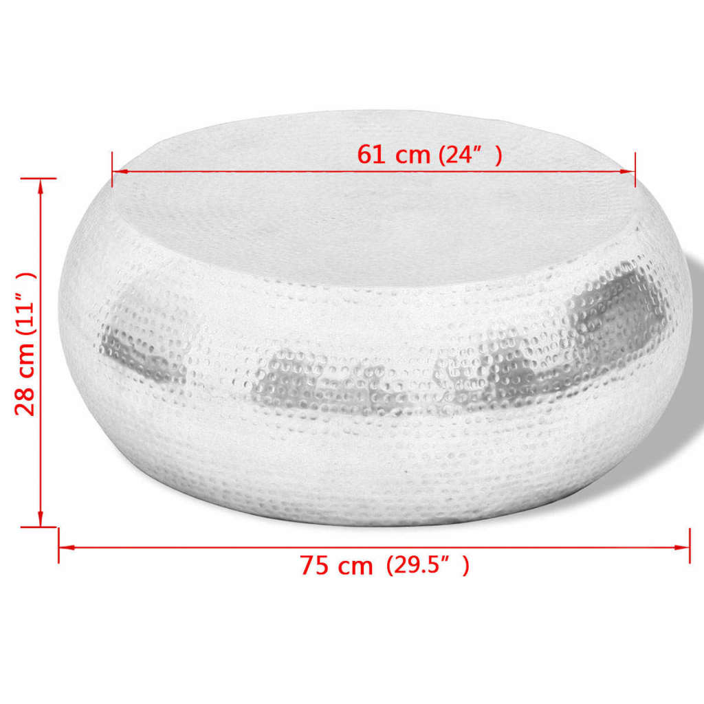 Măsuță De Cafea Din Aluminiu Bătut La Ciocan,