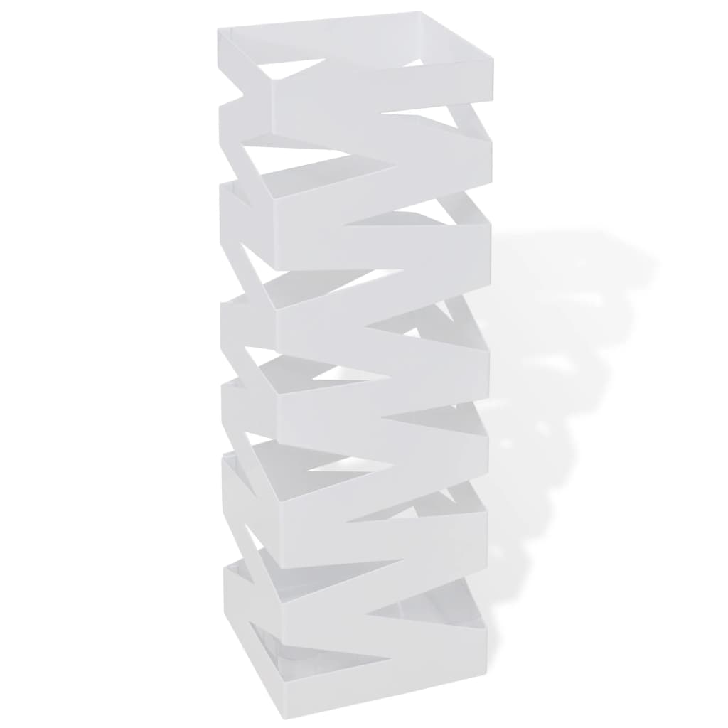 Suport Pentru Umbrele, Pătrat, Depozitare Bastoane, , 48,5 Cm, Oțel