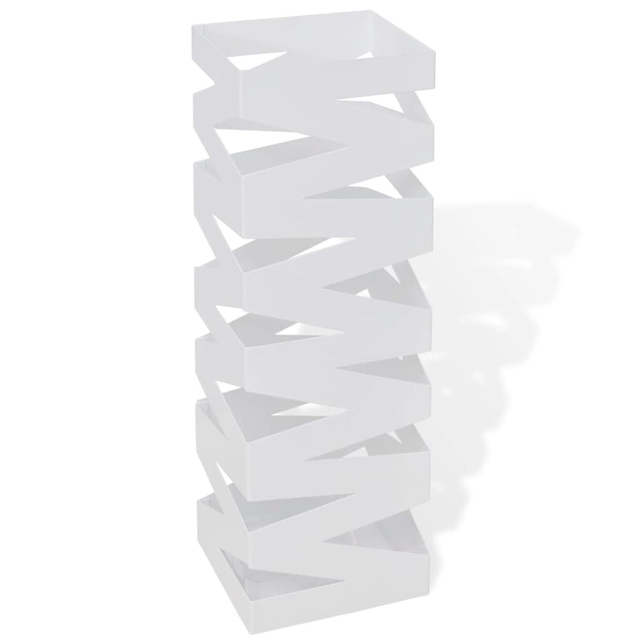 Suport Pentru Umbrele, Pătrat, Depozitare Bastoane, , 48,5 Cm, Oțel