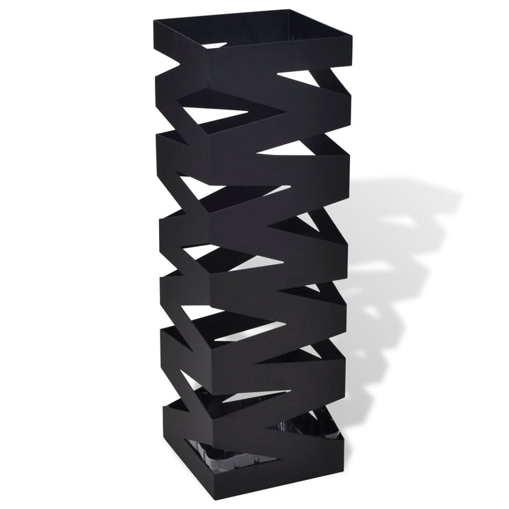Suport Pentru Umbrele, Pătrat, Depozitare Bastoane, , 48,5 Cm, Oțel