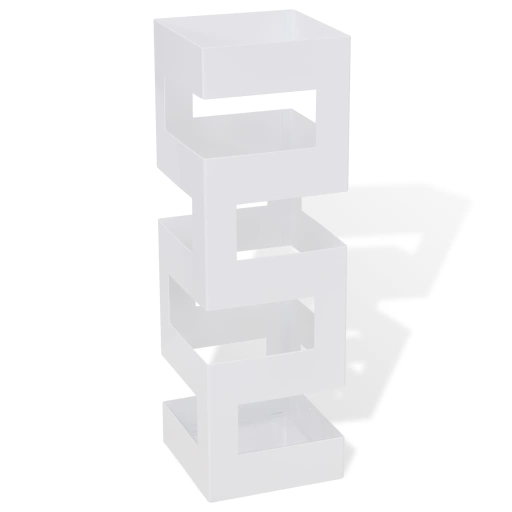 Suport Pentru Umbrele, Pătrat, Depozitare Bastoane, , 48,5 Cm, Oțel